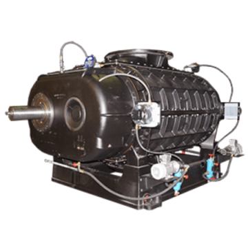 HHLV process positive displacement blower gas mixture applications by hibon