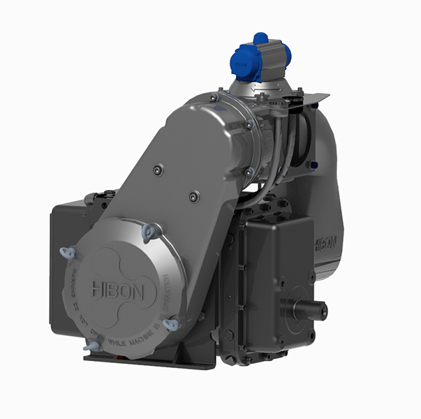 Vacuum truck blower package by hibon used for sewer treatment