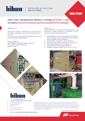 Hibon Case Study Hydrogen Application Process Of Manufacturing Chlorine Acid (HCl) From Hydrogen